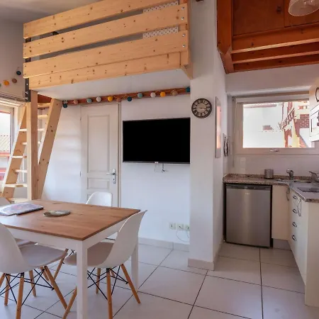 Cosy Avec Mezzanine, Balcon Et Parking A 300m De La - Fr-1-2-382 * Hendaye